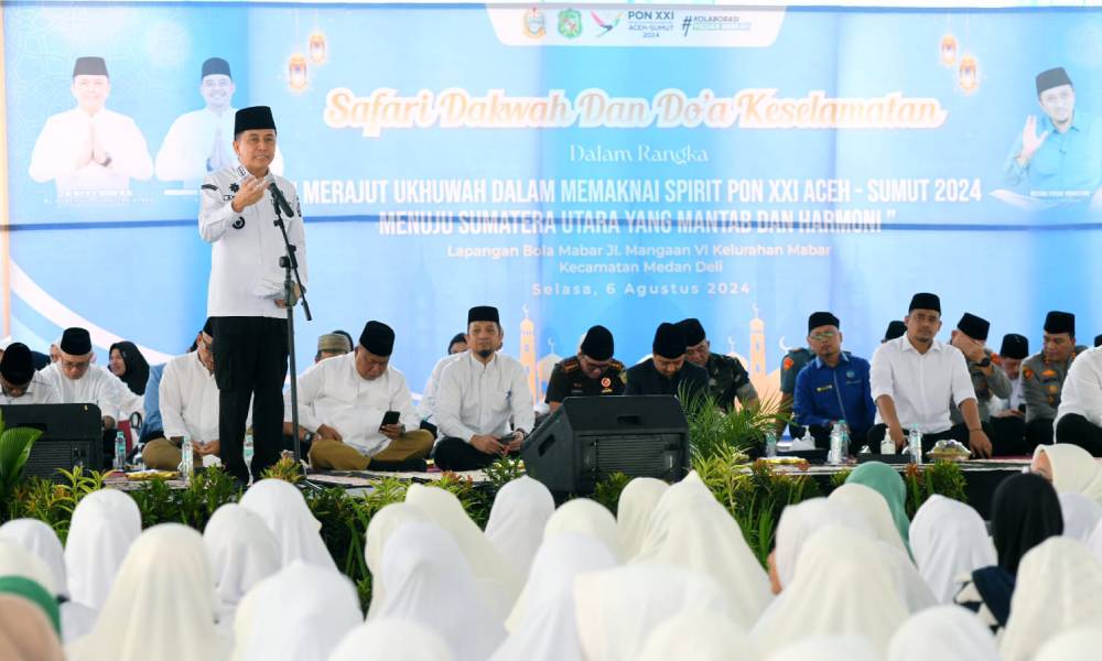 Safari Dakwah ke Kabupaten/Kota, Pj Gubernur Sumut Fatoni Ajak Masyarakat Doakan Sukses dan Semarakkan PON XXI