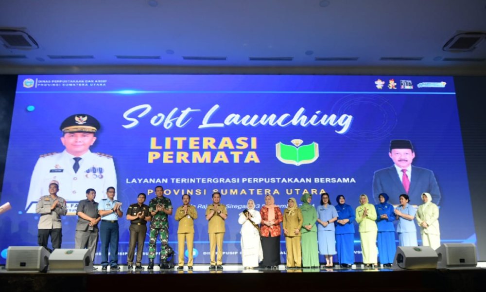 Pj Gubernur Sumut Agus Fatoni Luncurkan Aplikasi ‘Literasi Permata’ Guna Permudah Masyarakat Pinjam Buku dari Perpustakaan